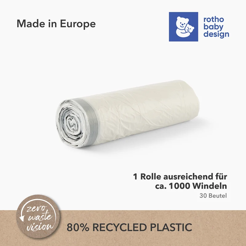 Windeleimer-Beutel YUMA 6 Monats-Bundle (2 Rollen)