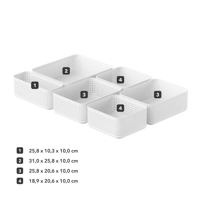 Starter Set Small Organizers für MALM - 6-teilig | WOP