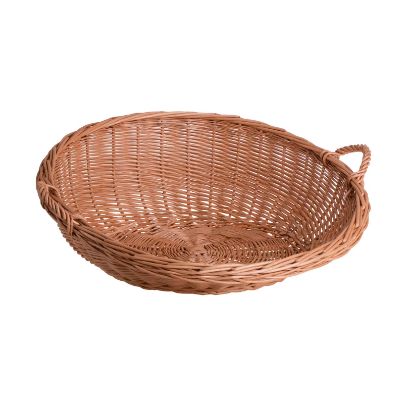 Tivorius round wicker tray, display basket, pastry basket TheWickerStories