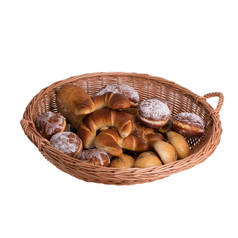 Tivorius round wicker tray, display basket, pastry basket TheWickerStories