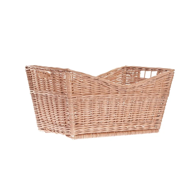 Fustoria wicker firewood basket with handles TheWickerStories