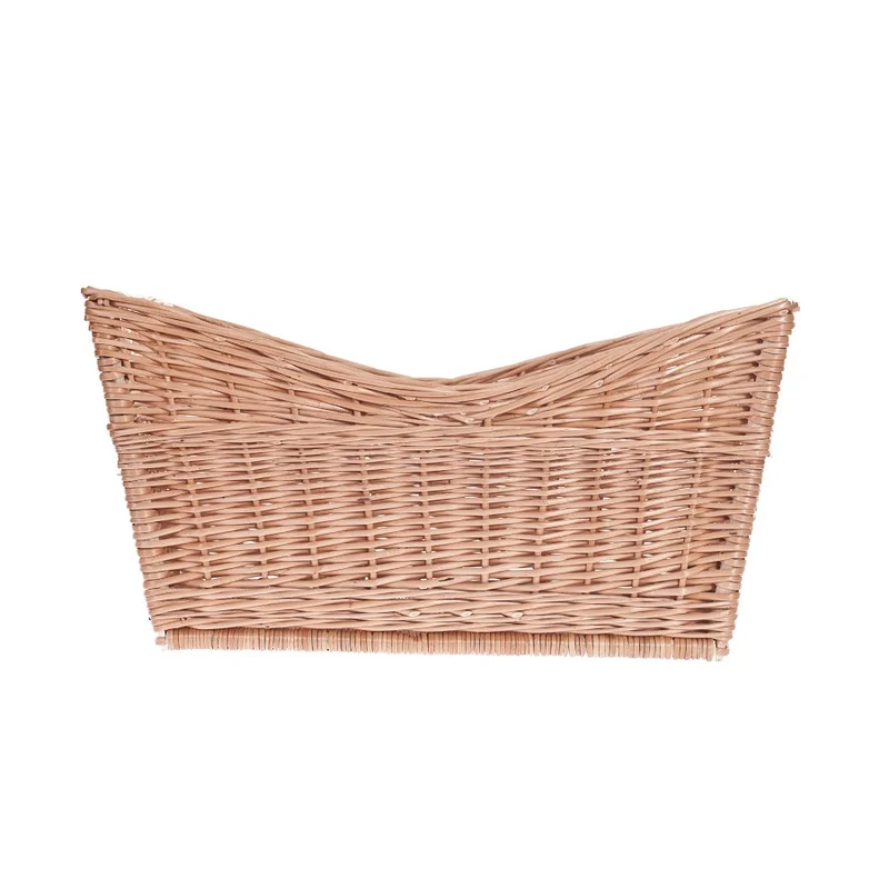 Fustoria wicker firewood basket with handles TheWickerStories