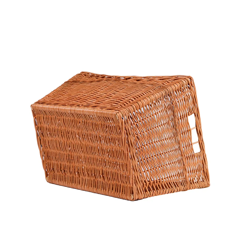 Fustoria wicker firewood basket with handles TheWickerStories