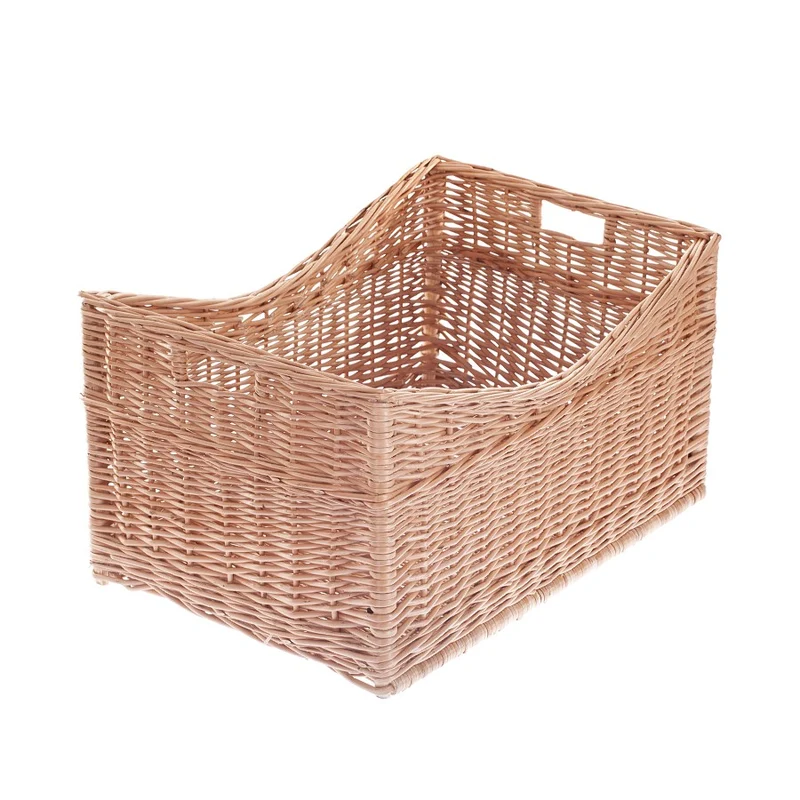 Felloria wicker firewood basket with handles TheWickerStories