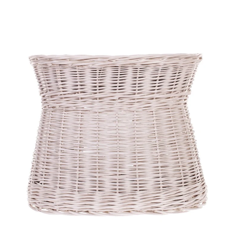 Erif two-tier wicker cat house with cushions and a bow TheWickerStories