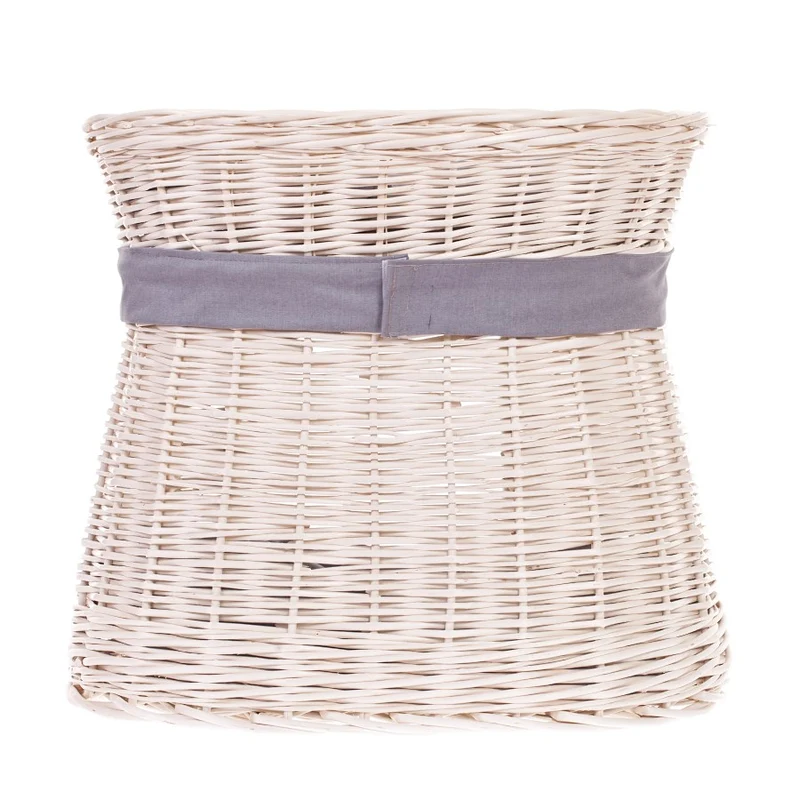 Erif two-tier wicker cat house with cushions and a bow TheWickerStories