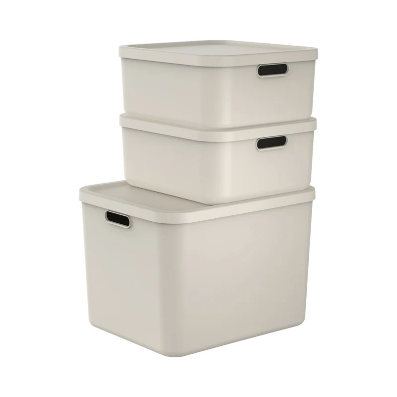 Aufbewahrungsboxen-Set 3tlg. 2x 20l und 55l ALBULA LIGHT