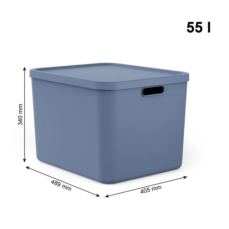Aufbewahrungsboxen-Set 3tlg. 2x 20l und 55l ALBULA LIGHT