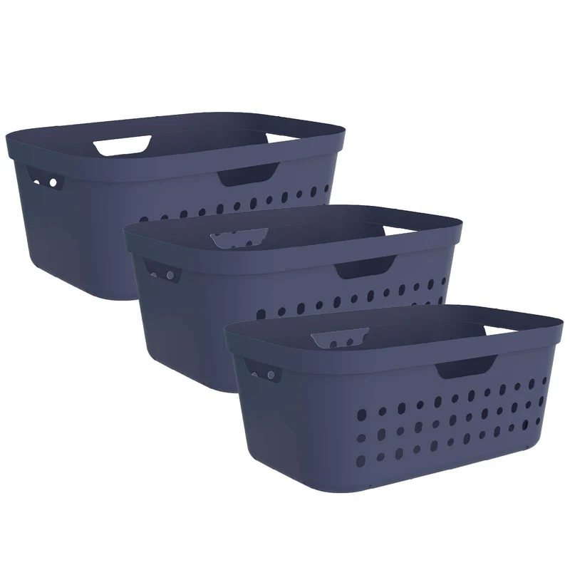 3er-Set Wäschekorb Jona 39l
