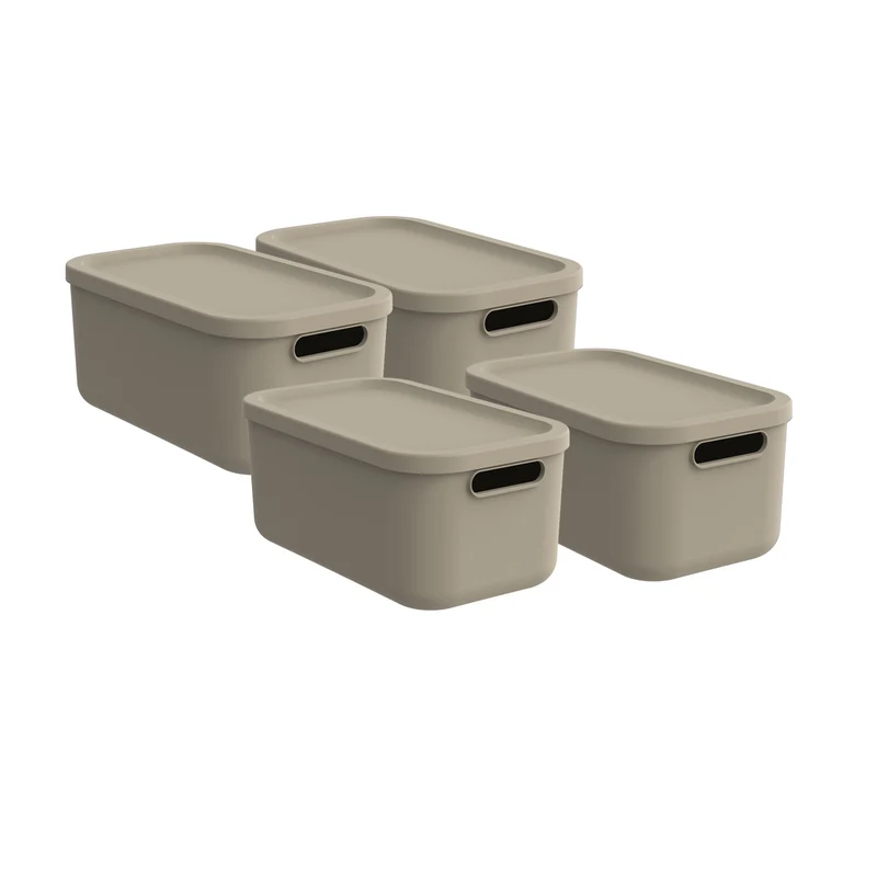 Aufbewahrungsbox 4er Set 12 l ALBULA LIGHT