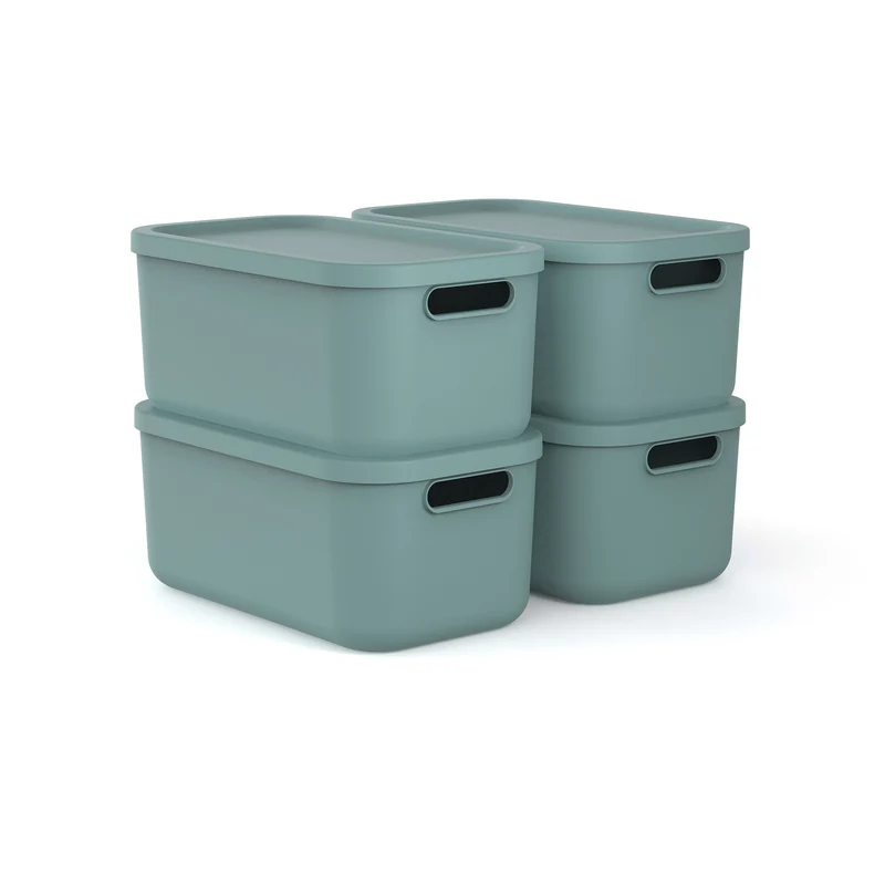 Aufbewahrungsbox 4er Set 12 l ALBULA LIGHT