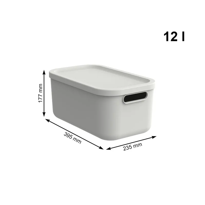 Aufbewahrungsbox 4er Set 12 l ALBULA LIGHT