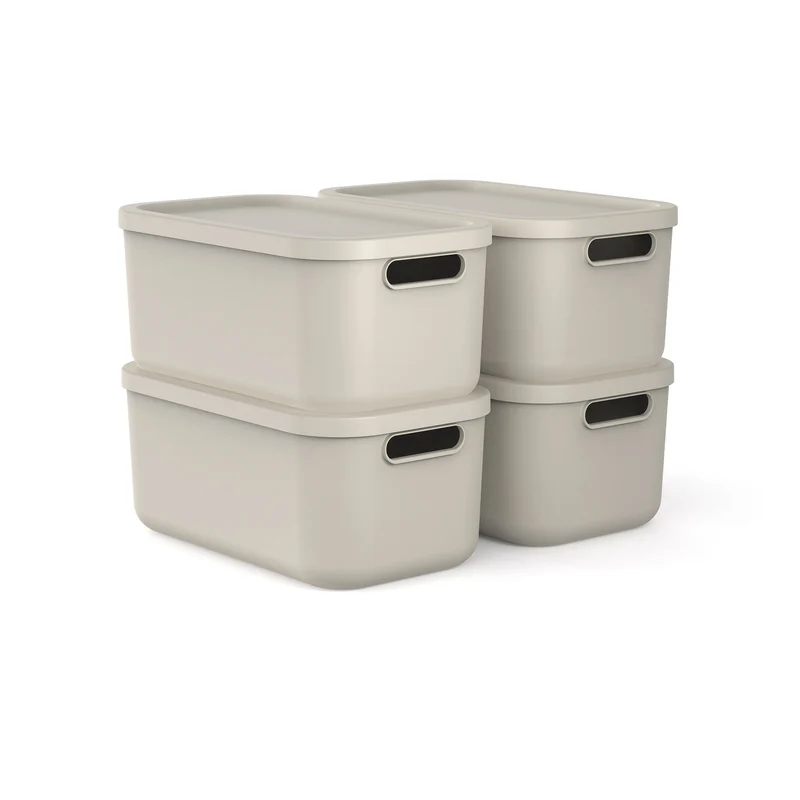 Aufbewahrungsbox 4er Set 12 l ALBULA LIGHT