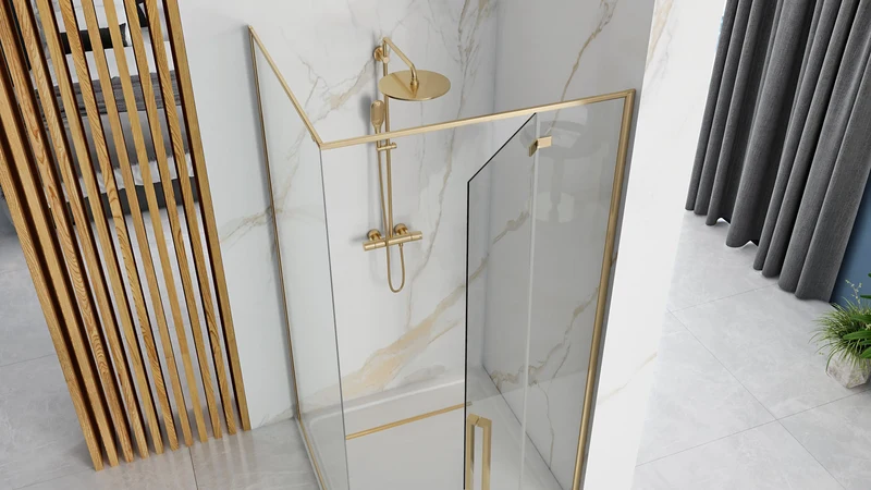Duschkabine Fargo Gold 120x90cm