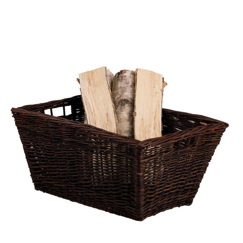 Formelia wicker firewood basket with handles TheWickerStories