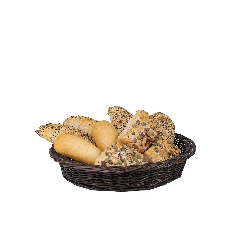 Kustoria wicker countertop display stand with 4 baskets TheWickerStories
