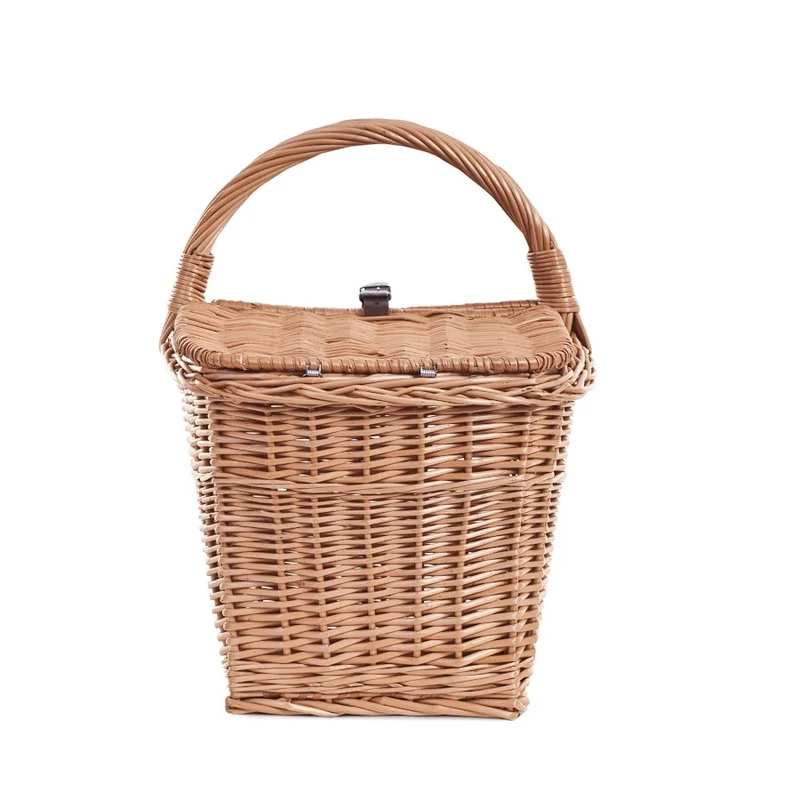 Kerria wicker picnic basket with lid and handle TheWickerStories