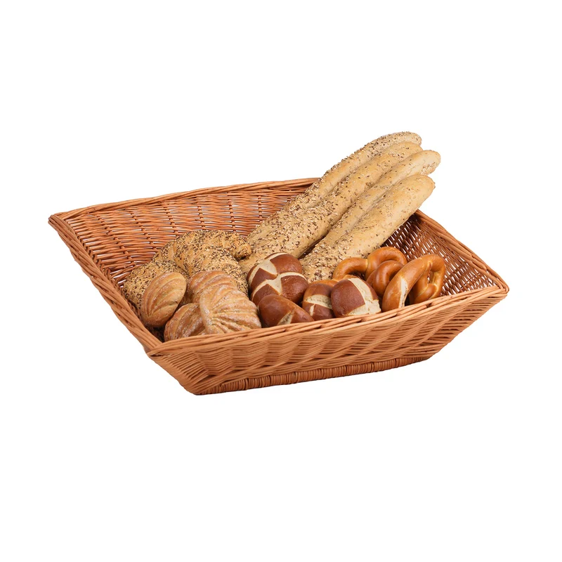 Tolaria wicker display basket for showcasing products in store TheWickerStories