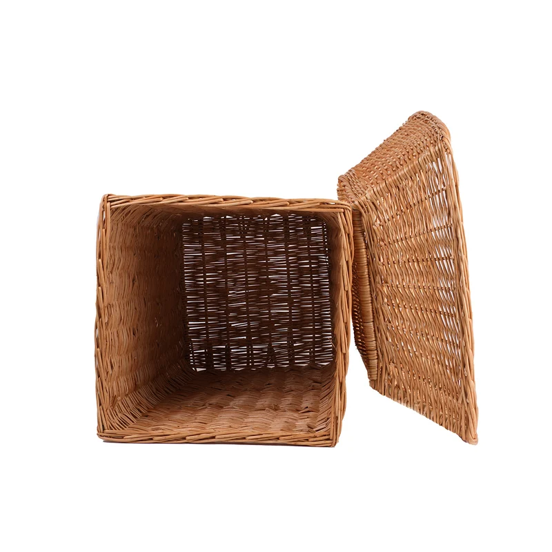 Tolaria wicker display basket for showcasing products in store TheWickerStories