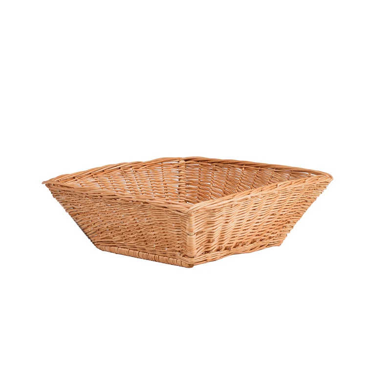 Tolaria wicker display basket for showcasing products in store TheWickerStories