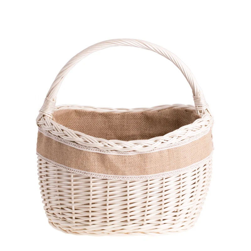Wavellia wicker shopping basket with jute trim and handle TheWickerStories