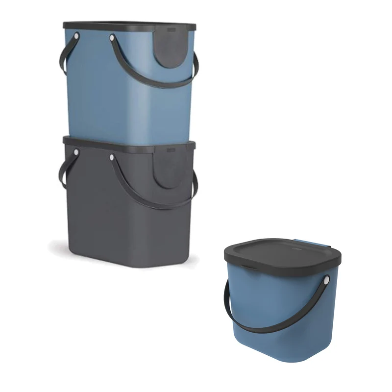 3er Set Müllsystem 25 l und 6 l ALBULA