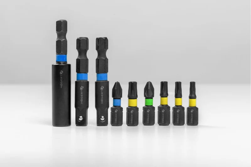 Zestaw nasadek i bitów udarowych 4 mm - 13 mm, 21 sztuk