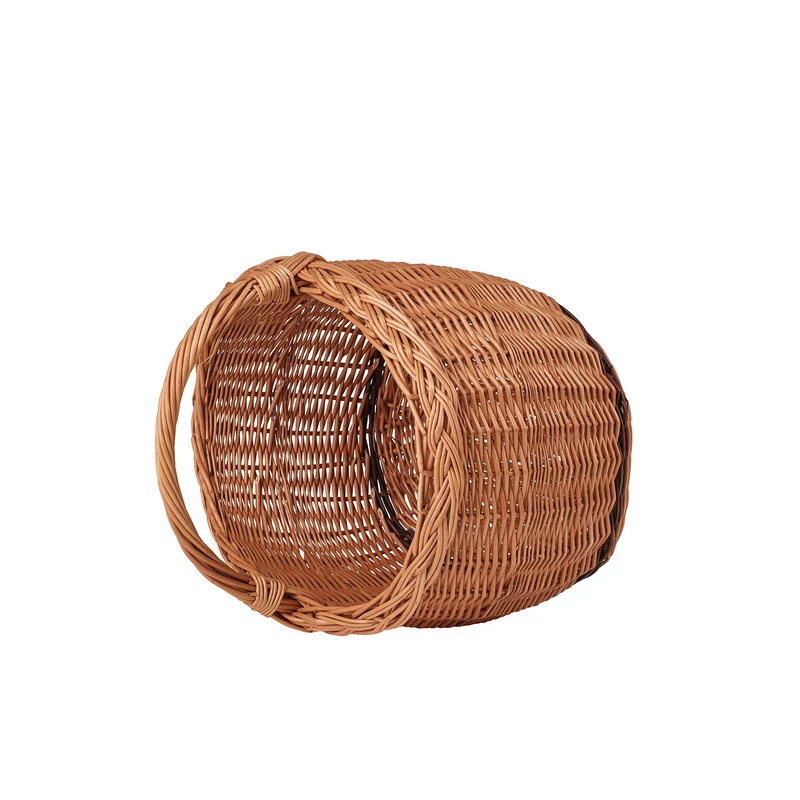 Wolteria wicker shopping basket with handle, handwoven TheWickerStories