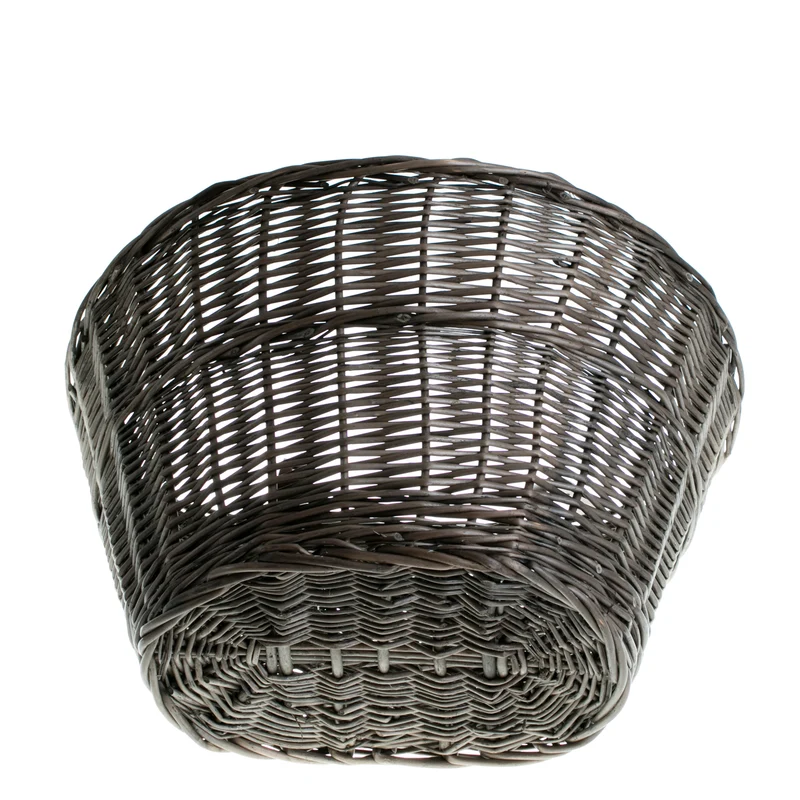 Paulus wicker bicycle basket for handlebars with leather straps TheWickerStories