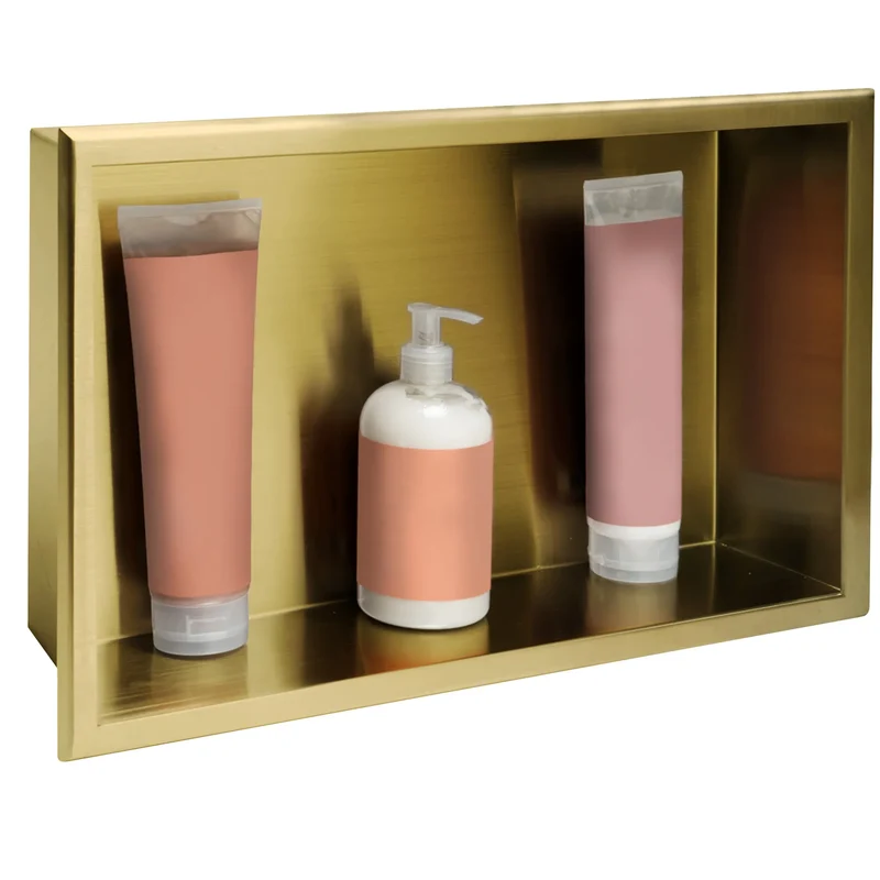 Unterputzregal Matt Gold 30x60x10cm