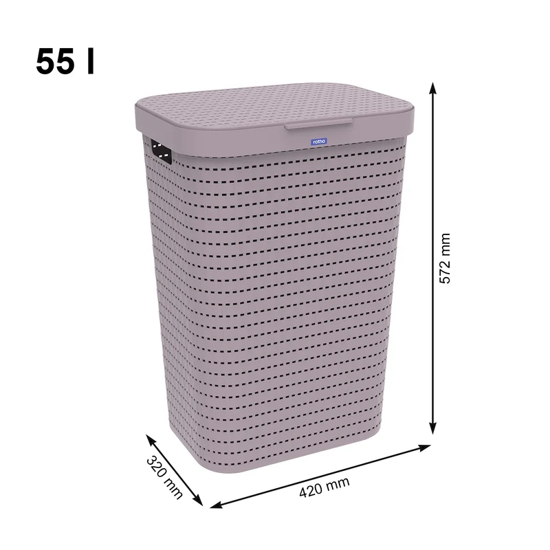 2er Set Wäschesammler 55 l COUNTRY
