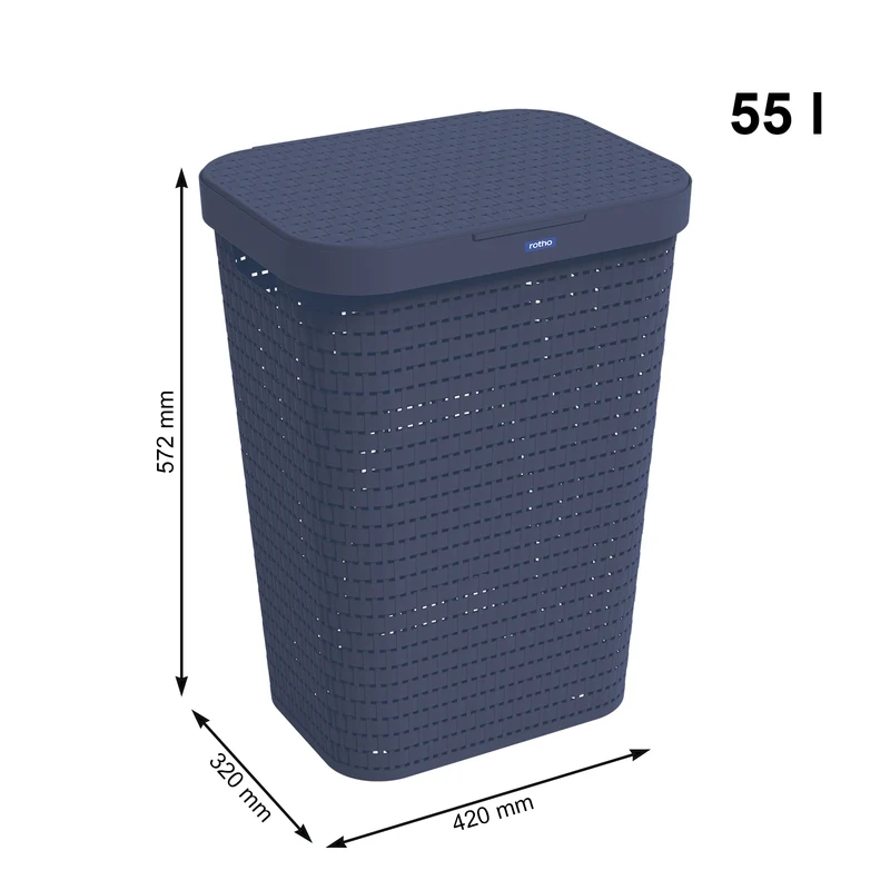 2er Set Wäschesammler 55 l COUNTRY