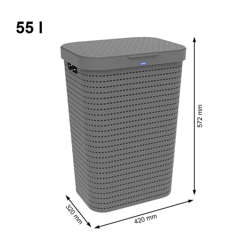 2er Set Wäschesammler 55 l COUNTRY