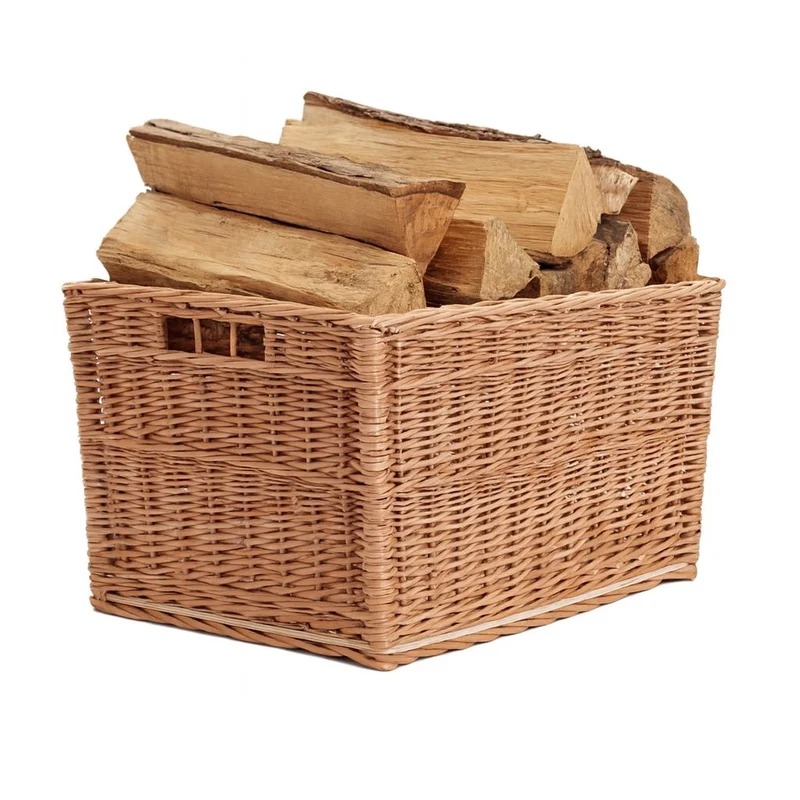 Cervus large rectangular storage basket, wicker display basket TheWickerStories