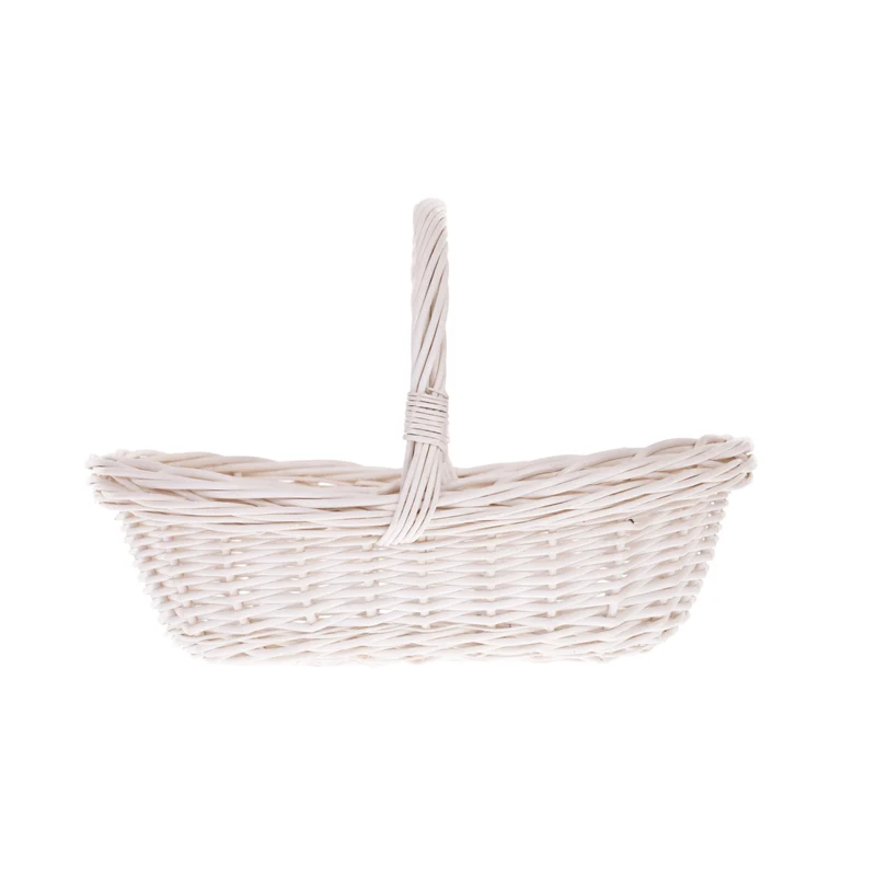 Wenevre wicker shopping basket, lightweight and spacious, with a handle TheWickerStories
