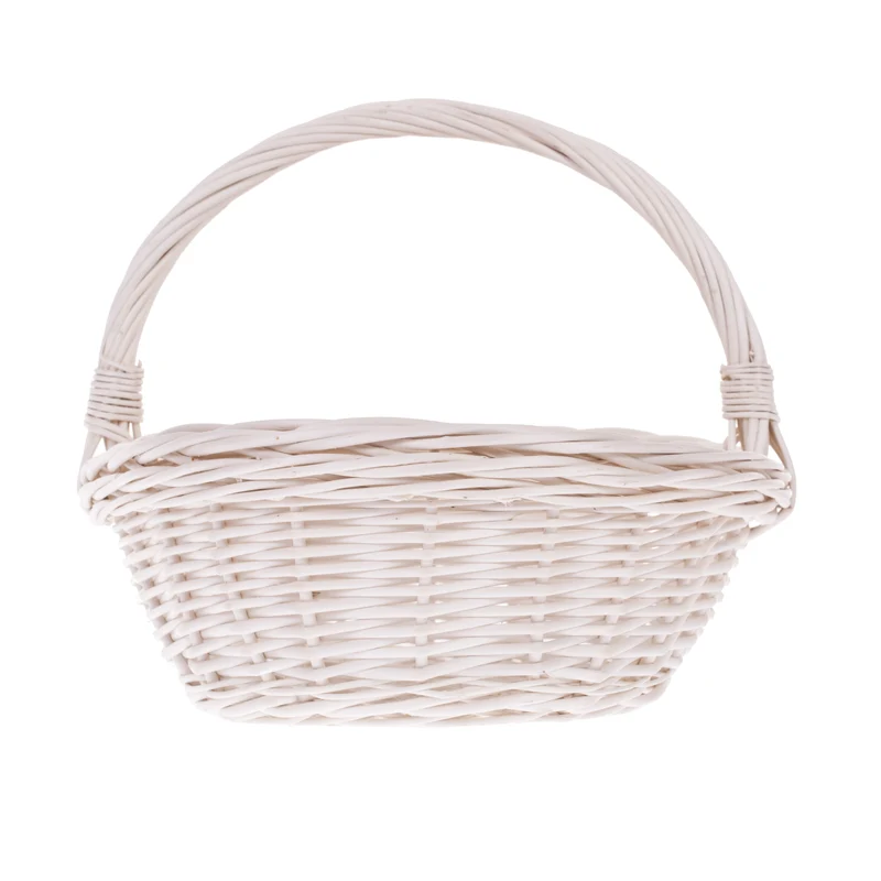 Wenevre wicker shopping basket, lightweight and spacious, with a handle TheWickerStories