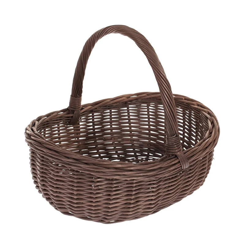 Wenevre wicker shopping basket with handle TheWickerStories