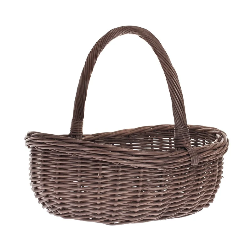 Wenevre wicker shopping basket with handle TheWickerStories
