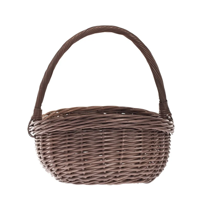 Wenevre wicker shopping basket with handle TheWickerStories