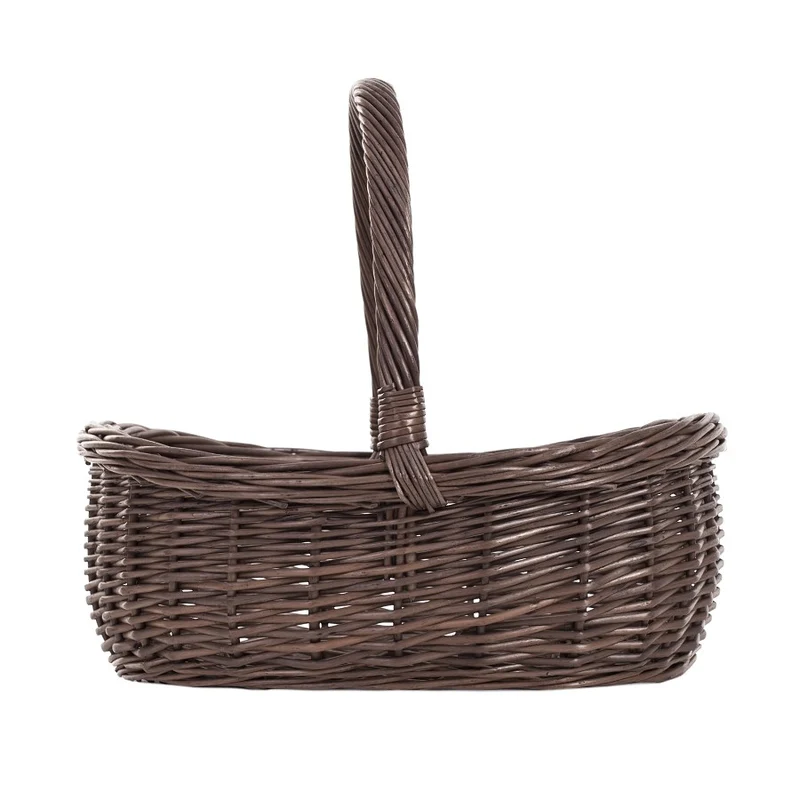 Wenevre wicker shopping basket with handle TheWickerStories