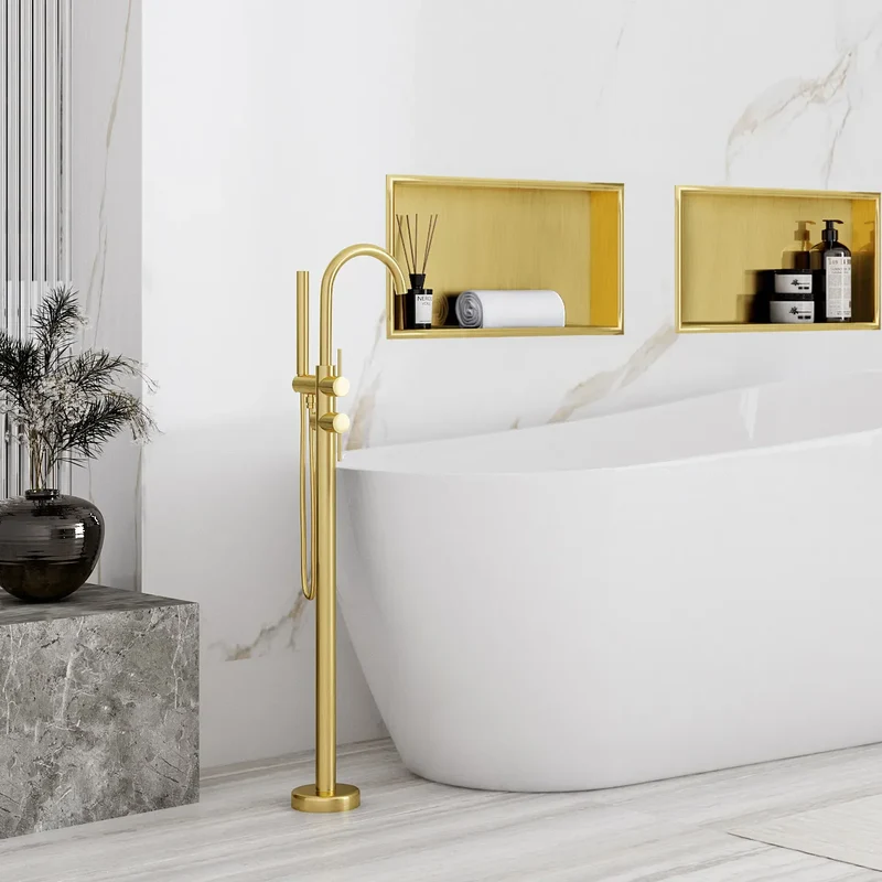 Unterputzregal Matt Gold 30x45cm