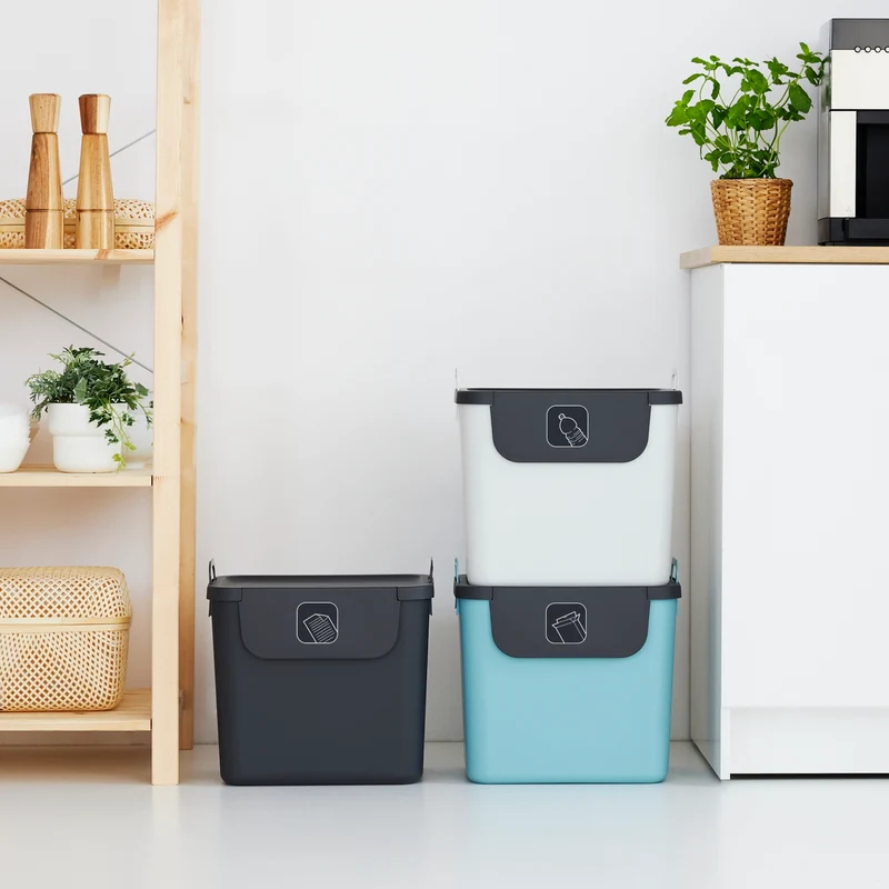 3er Set Recycling Müllsystem 30 L JIVE