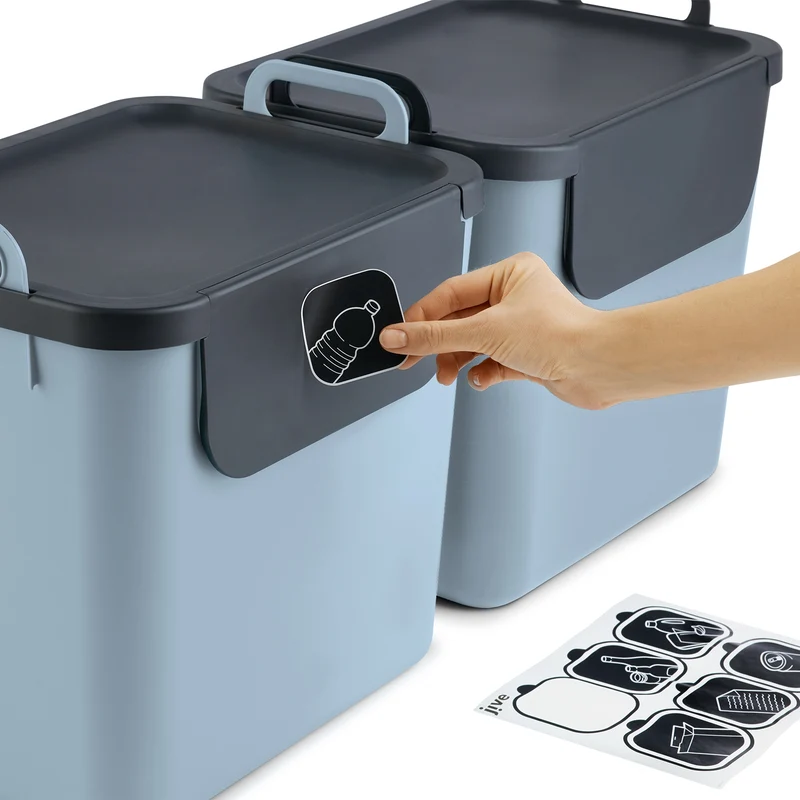 3er Set Recycling Müllsystem 30 L JIVE