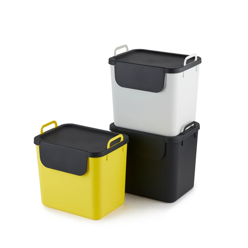3er Set Recycling Müllsystem 30 L JIVE