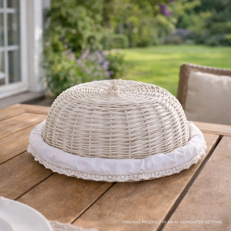 Linkus wicker basket with white lining and lid TheWickerStories