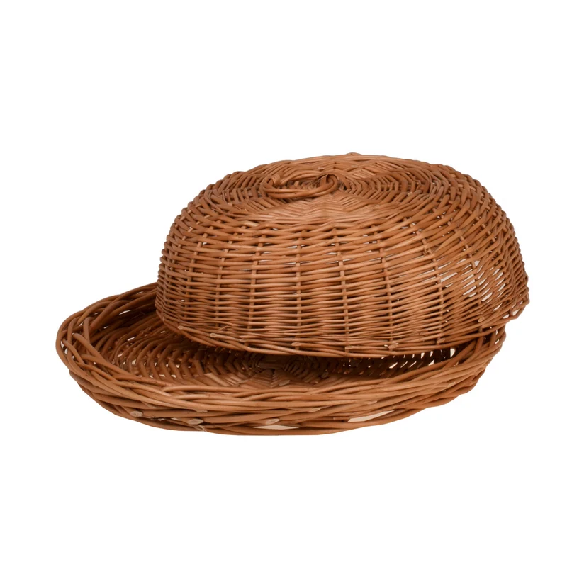 Linkus wicker bread box, bread basket, bread bin with lid TheWickerStories