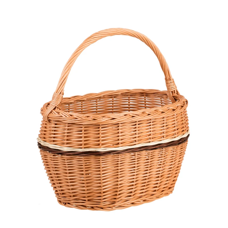 Walissa wicker shopping basket for groceries, mushroom and picnic basket, decorative gift basket TheWickerStories