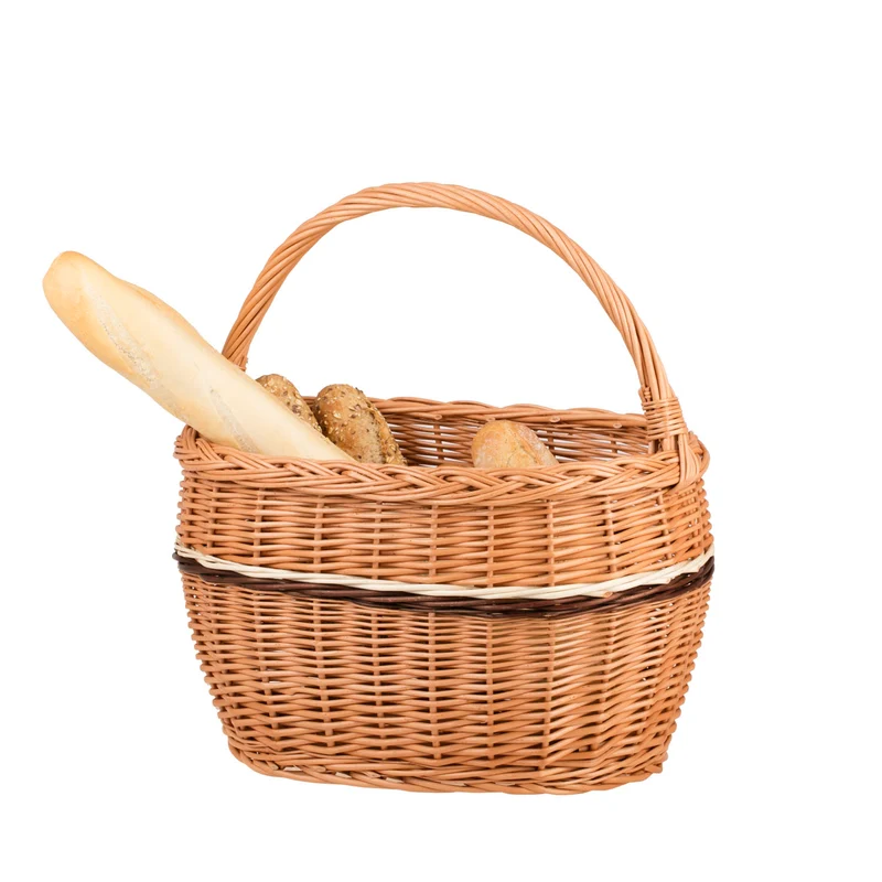 Walissa wicker shopping basket for groceries, mushroom and picnic basket, decorative gift basket TheWickerStories