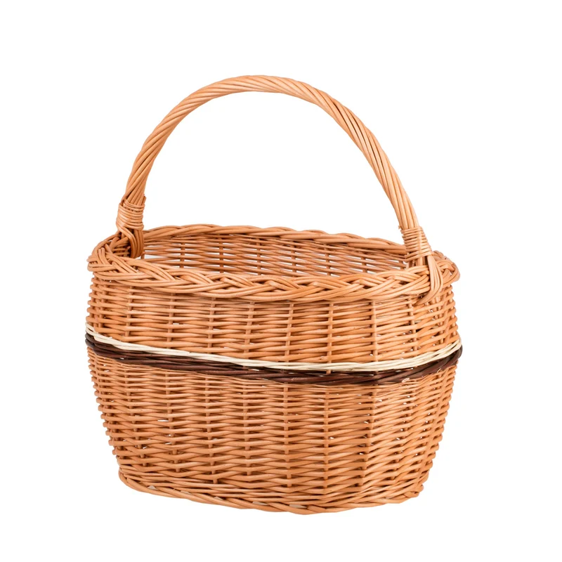 Walissa wicker shopping basket for groceries, mushroom and picnic basket, decorative gift basket TheWickerStories