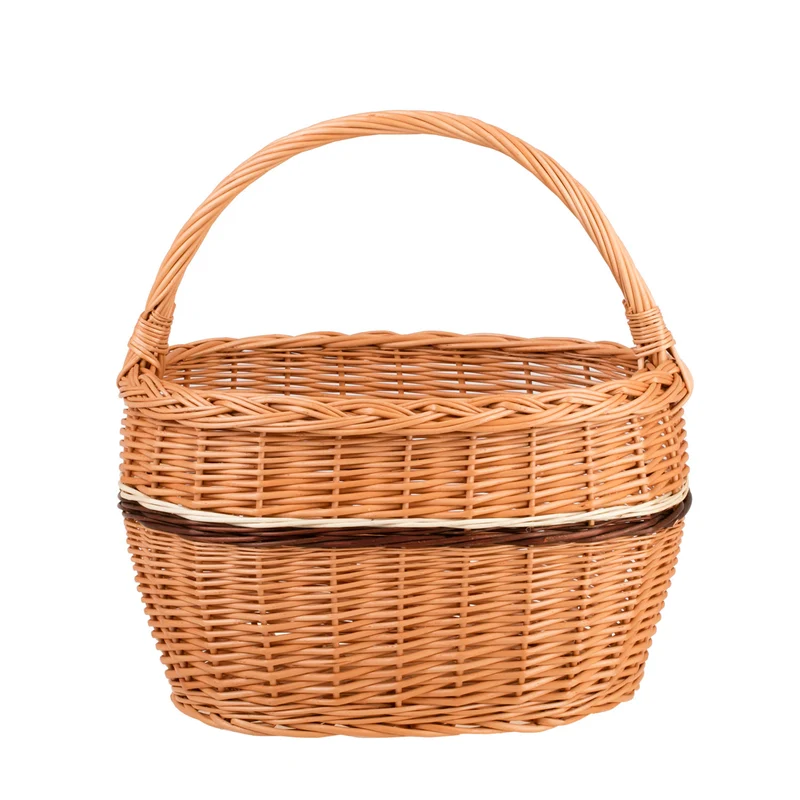 Walissa wicker shopping basket for groceries, mushroom and picnic basket, decorative gift basket TheWickerStories